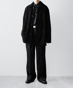 ssstein / シュタイン】COW SUEDE CAR JACKET - BLACK | 公式通販