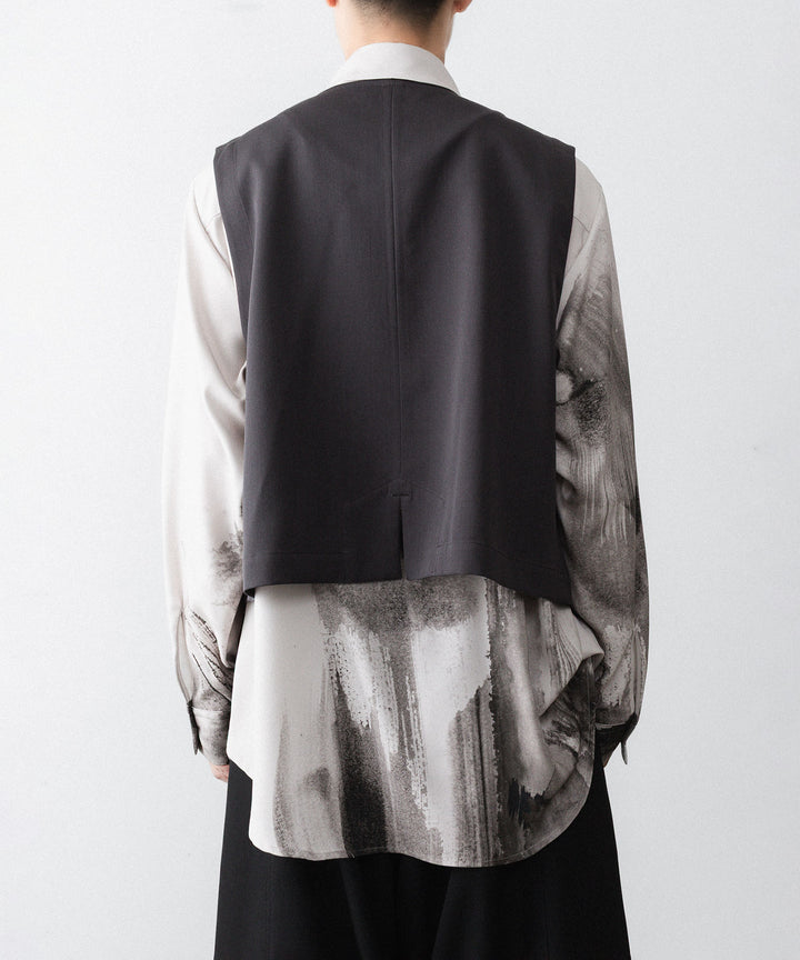 UJOH - ウジョーのBIG POCKET W BELTED VESTのSTEEL GRY公式通販サイトsession福岡セレクトショップ