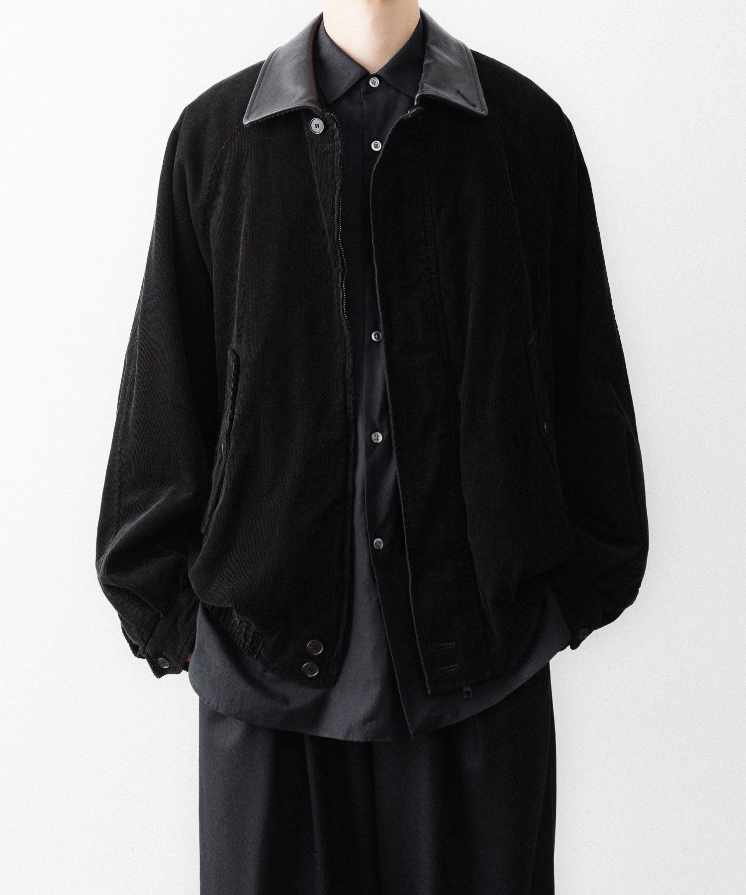 ssstein / シュタイン】VINTAGE CORDUROY ZIP JACKET - BLACK | 公式