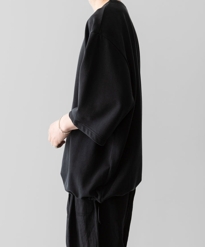 KANEMASA PHIL.-カネマサフィル28G CUPRO S/S PULLOVERのBLACK 公式通販サイトsession福岡セレクトショップ