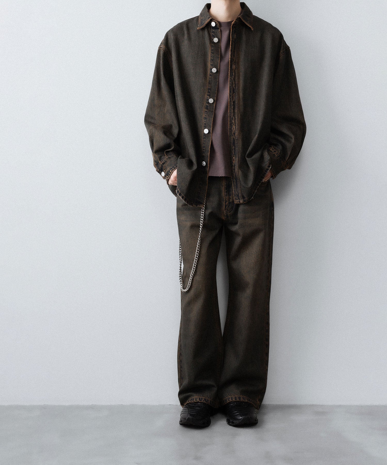 CODA -コーダのBLACK BROWN WASH BREAK CUT FLARED JEANSのBLACK BROWN公式通販サイトsession福岡セレクトショップ