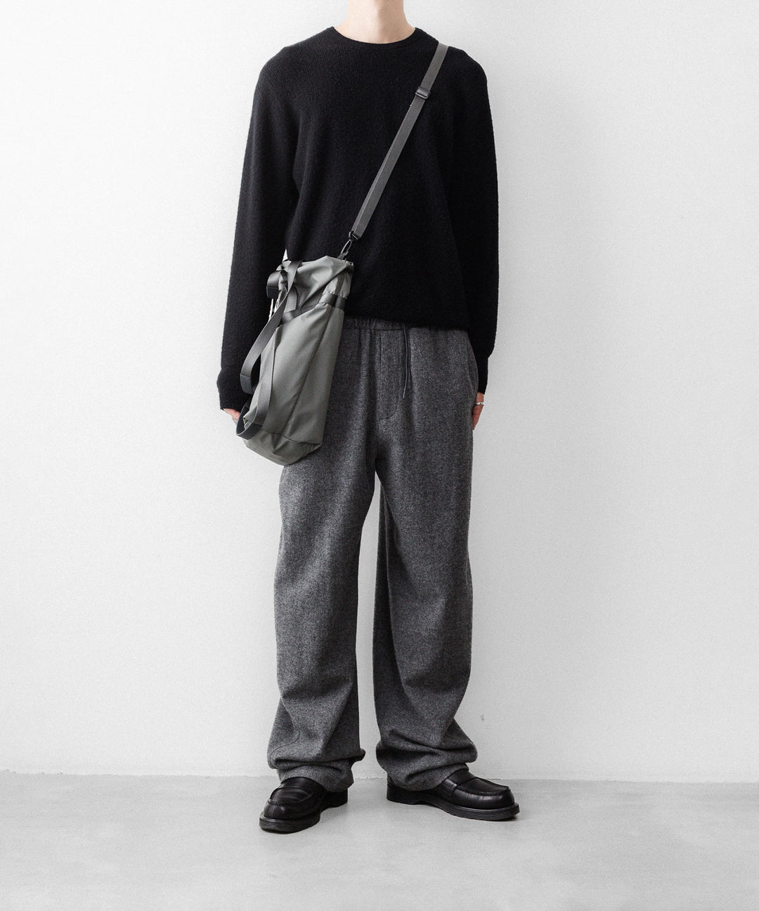 【ssstein】 W/CA FLEECE TWIST PANTS - GREY