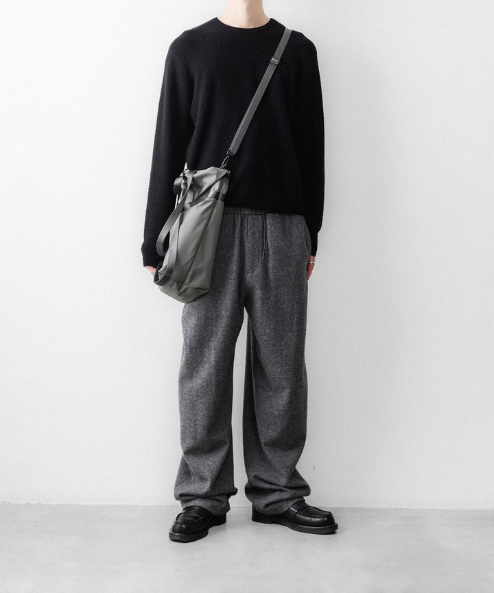 【ssstein】 W/CA FLEECE TWIST PANTS - GREY