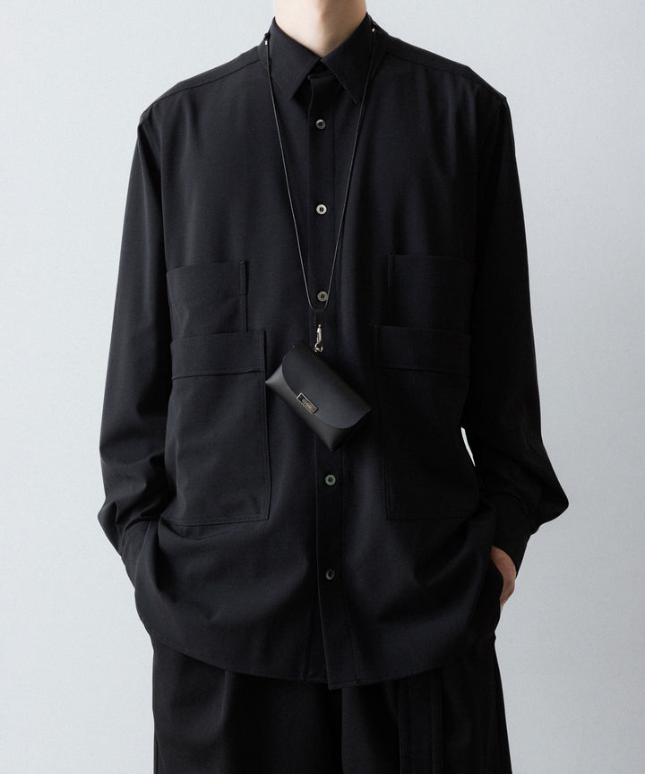 UJOH - ウジョーの4 POCKETS SHIRTのBLACK 公式通販サイトsession福岡セレクトショップ