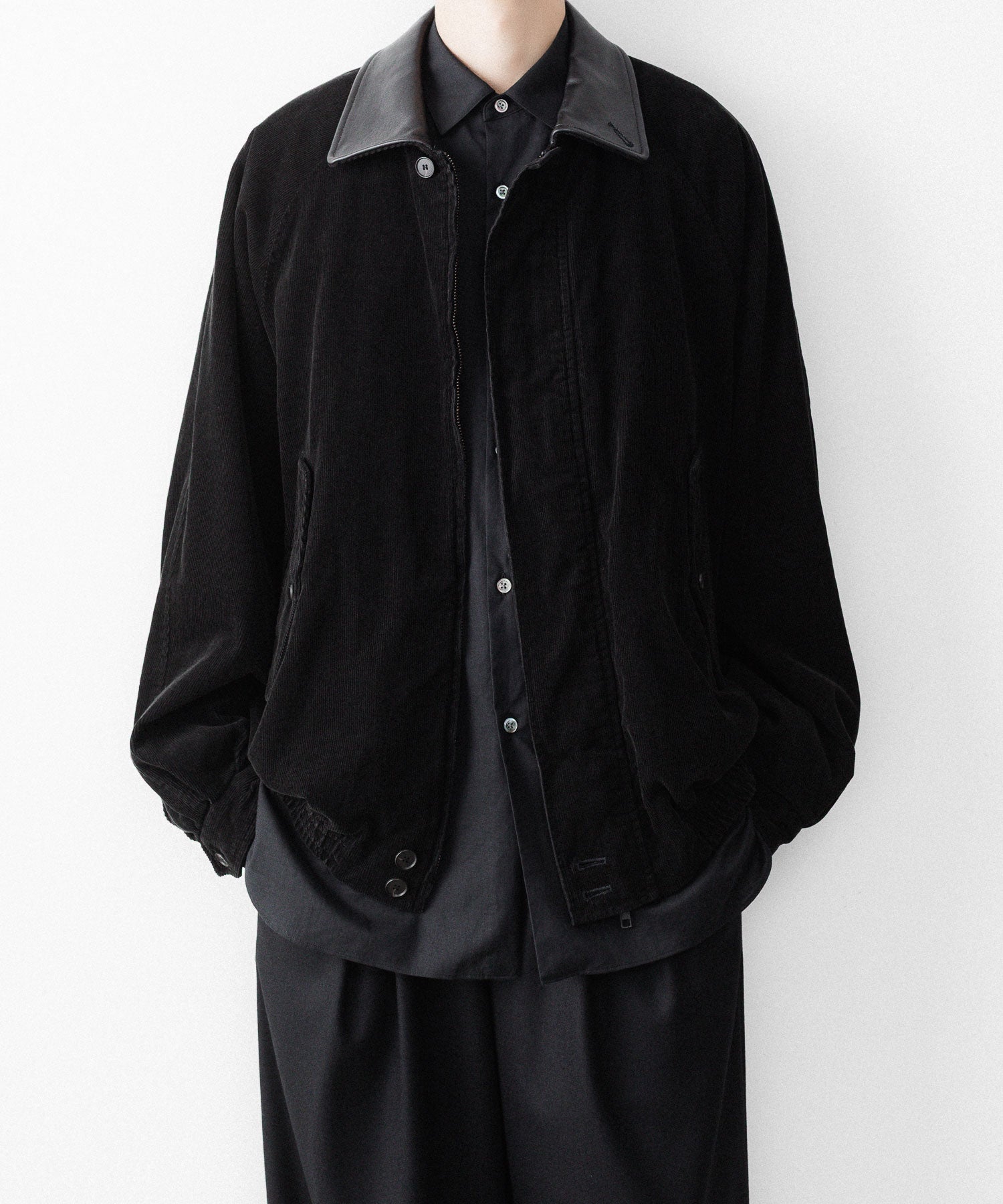 ssstein / シュタイン】VINTAGE CORDUROY ZIP JACKET - BLACK | 公式