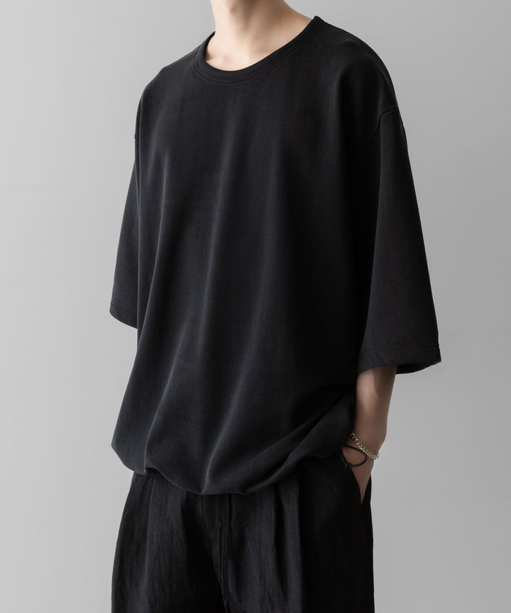 KANEMASA PHIL.-カネマサフィル28G CUPRO S/S PULLOVERのBLACK 公式通販サイトsession福岡セレクトショップ