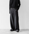 【OPPOSE DUALITY】6 POCKET SUB ONG WOOL TROUSERS - BLACK