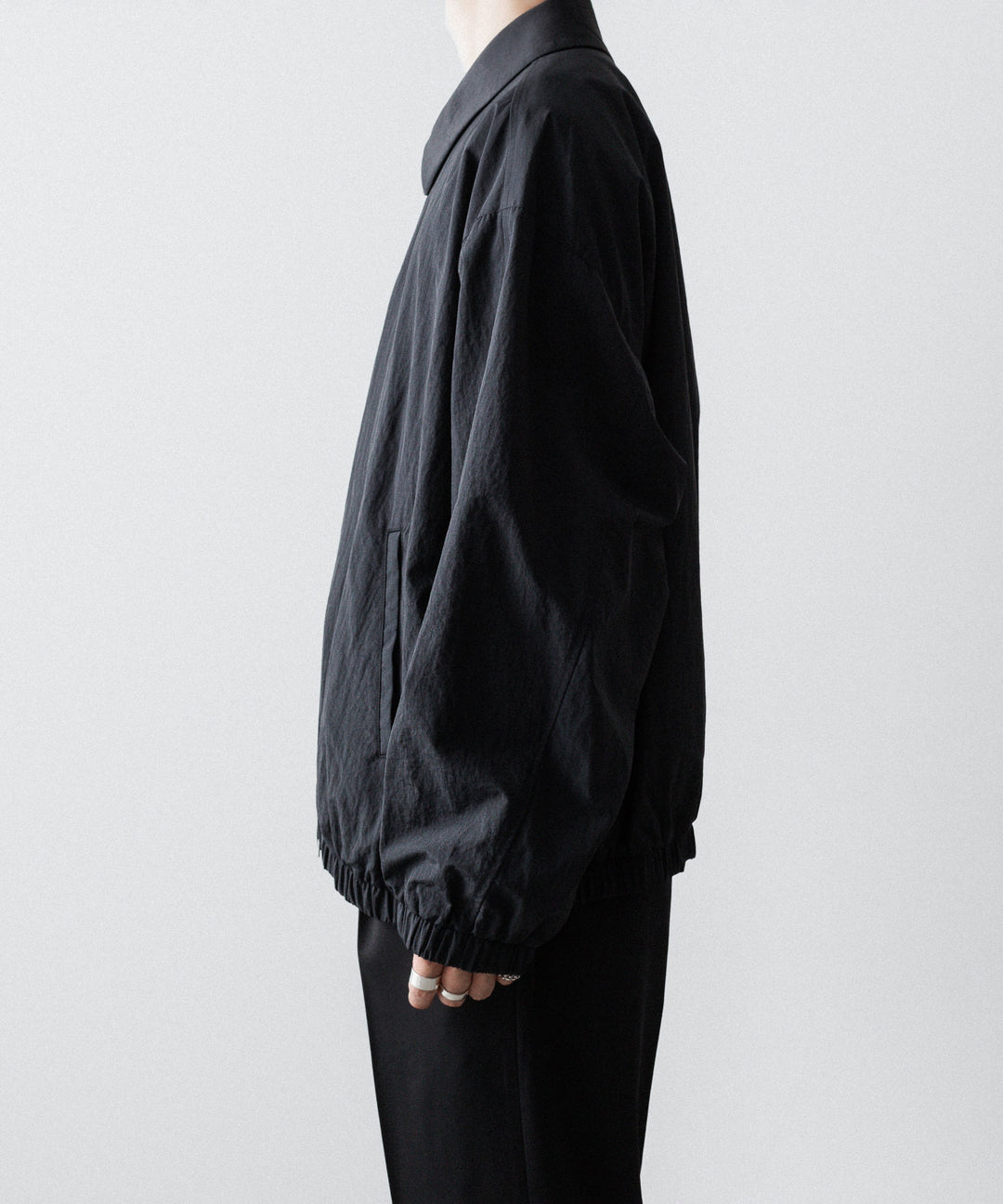 ssstein(シュタイン)のRECYCLED NYLON OVERSIZED ZIP JACKET -  BLACKの公式通販サイトsession福岡セレクトショップ