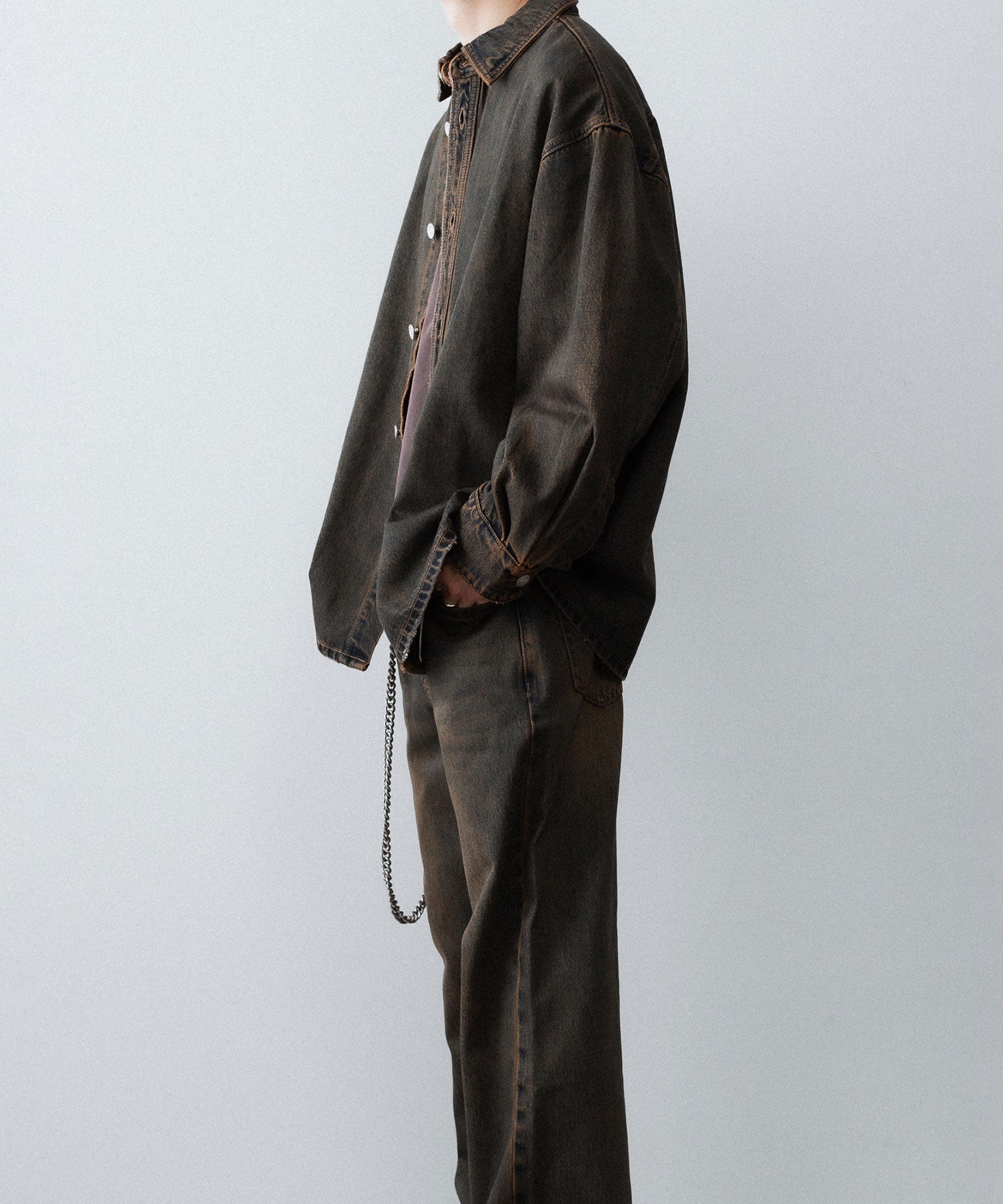 CODA -コーダのBLACK BROWN WASH BREAK CUT FLARED JEANSのBLACK BROWN公式通販サイトsession福岡セレクトショップ