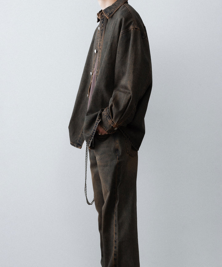CODA -コーダのBLACK BROWN WASH BREAK CUT FLARED JEANSのBLACK BROWN公式通販サイトsession福岡セレクトショップ