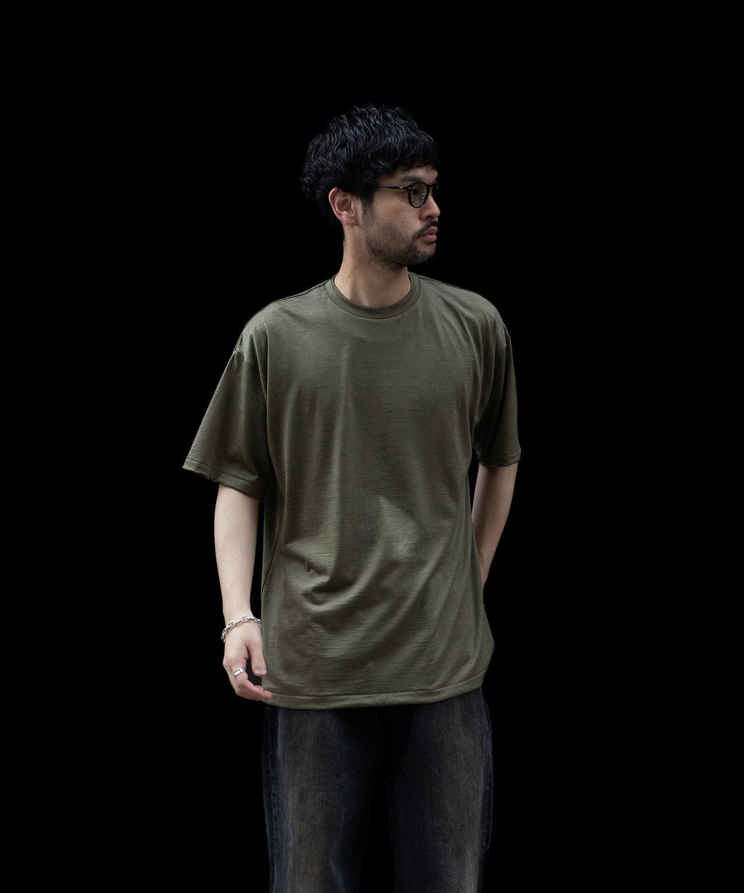 INTÉRIM(インテリム)のEXTRA FINE MERINO WOOL JERSEY S/S TEE - SAGEの公式通販サイトsession福岡セレクトショップ