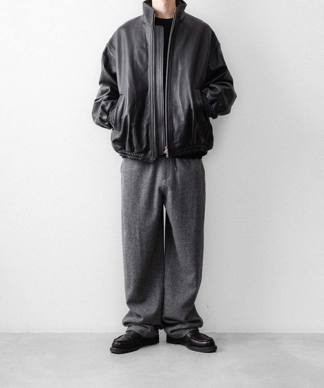 【ssstein】 W/CA FLEECE TWIST PANTS - GREY