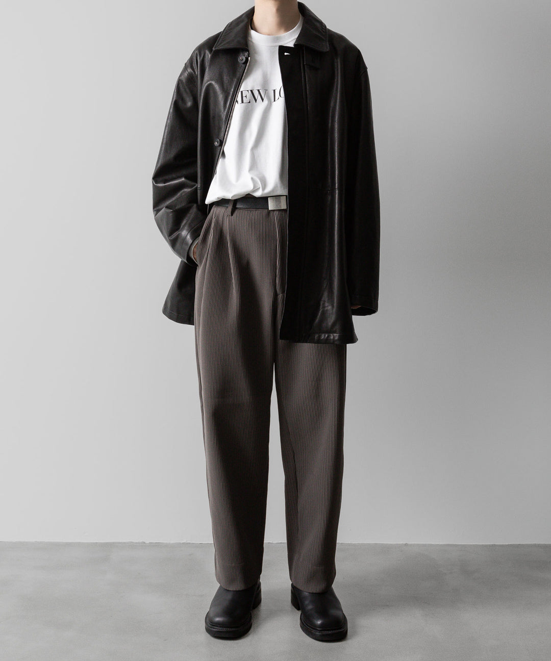 【ssstein】GRADATION PLEATS TWO TUCK TROUSERS - D.GREIGE シュタイン 23SS sessionセッション 福岡セレクトショップ 公式通販サイト