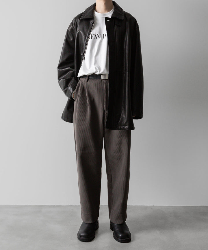 【ssstein】GRADATION PLEATS TWO TUCK TROUSERS - D.GREIGE シュタイン 23SS sessionセッション 福岡セレクトショップ 公式通販サイト