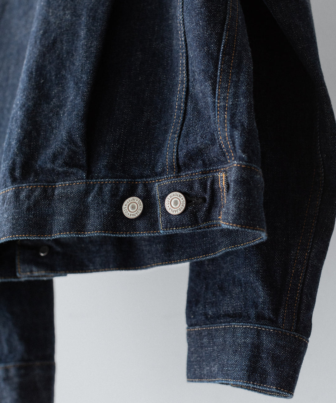 【INTÉRIM】HYPER BIG "2ND" SHUTTLE DENIM SIDE PANEL JACKET - NAVY
