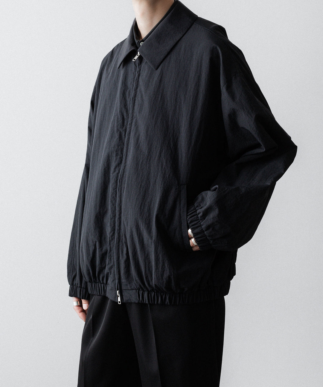 ssstein(シュタイン)のRECYCLED NYLON OVERSIZED ZIP JACKET -  BLACKの公式通販サイトsession福岡セレクトショップ