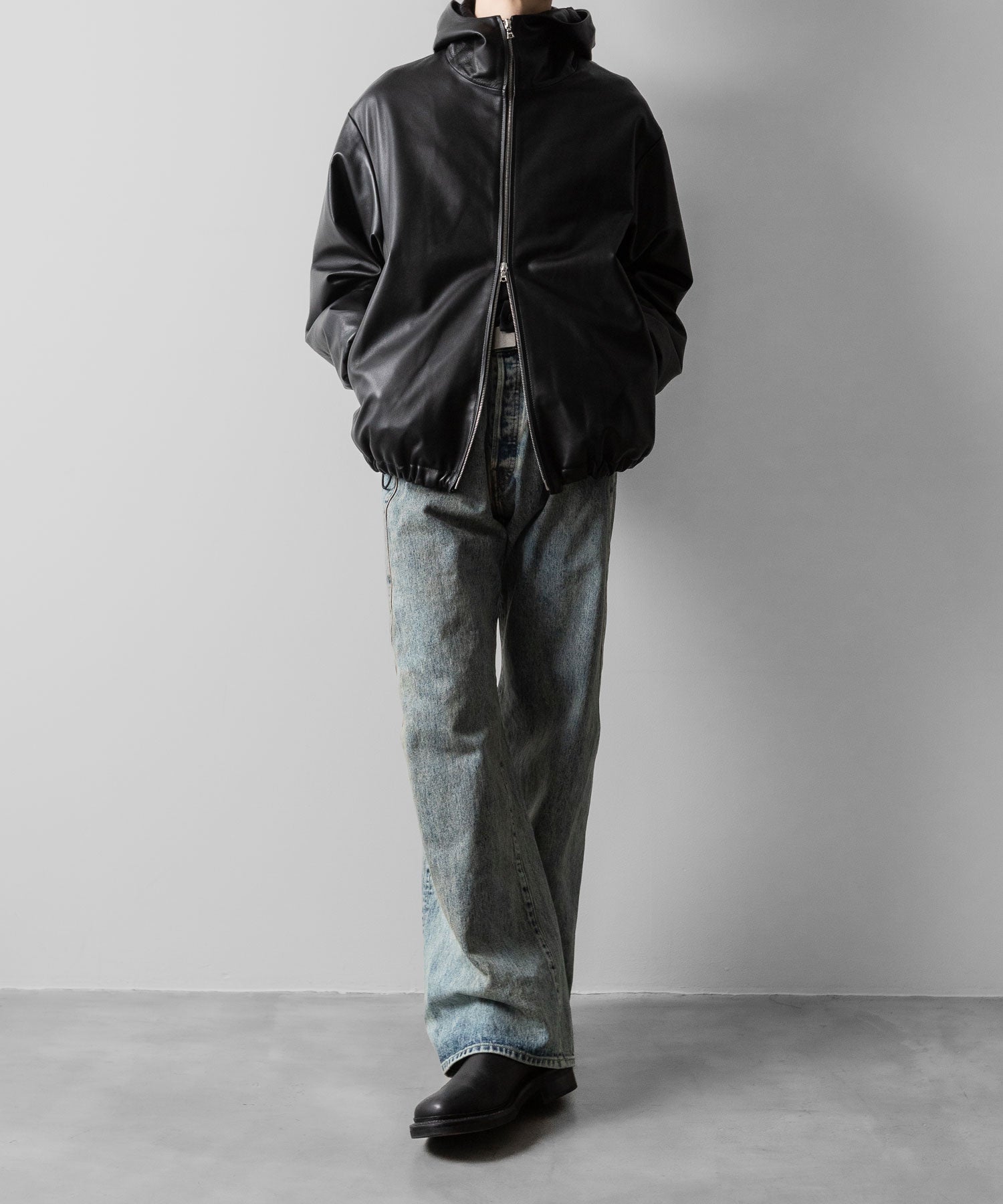 ssstein(シュタイン)のLEATHER HOODED SHORT JACKET - BLACKの公式通販サイトsession福岡セレクトショップ