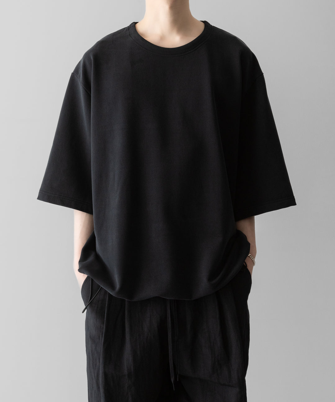 KANEMASA PHIL.-カネマサフィル28G CUPRO S/S PULLOVERのBLACK 公式通販サイトsession福岡セレクトショップ