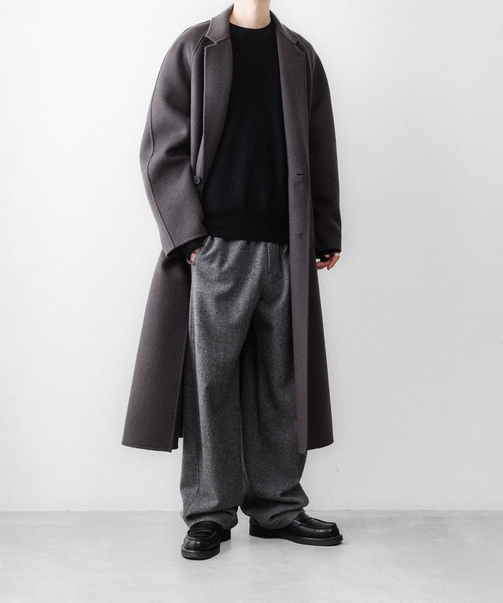 【ssstein】 W/CA FLEECE TWIST PANTS - GREY