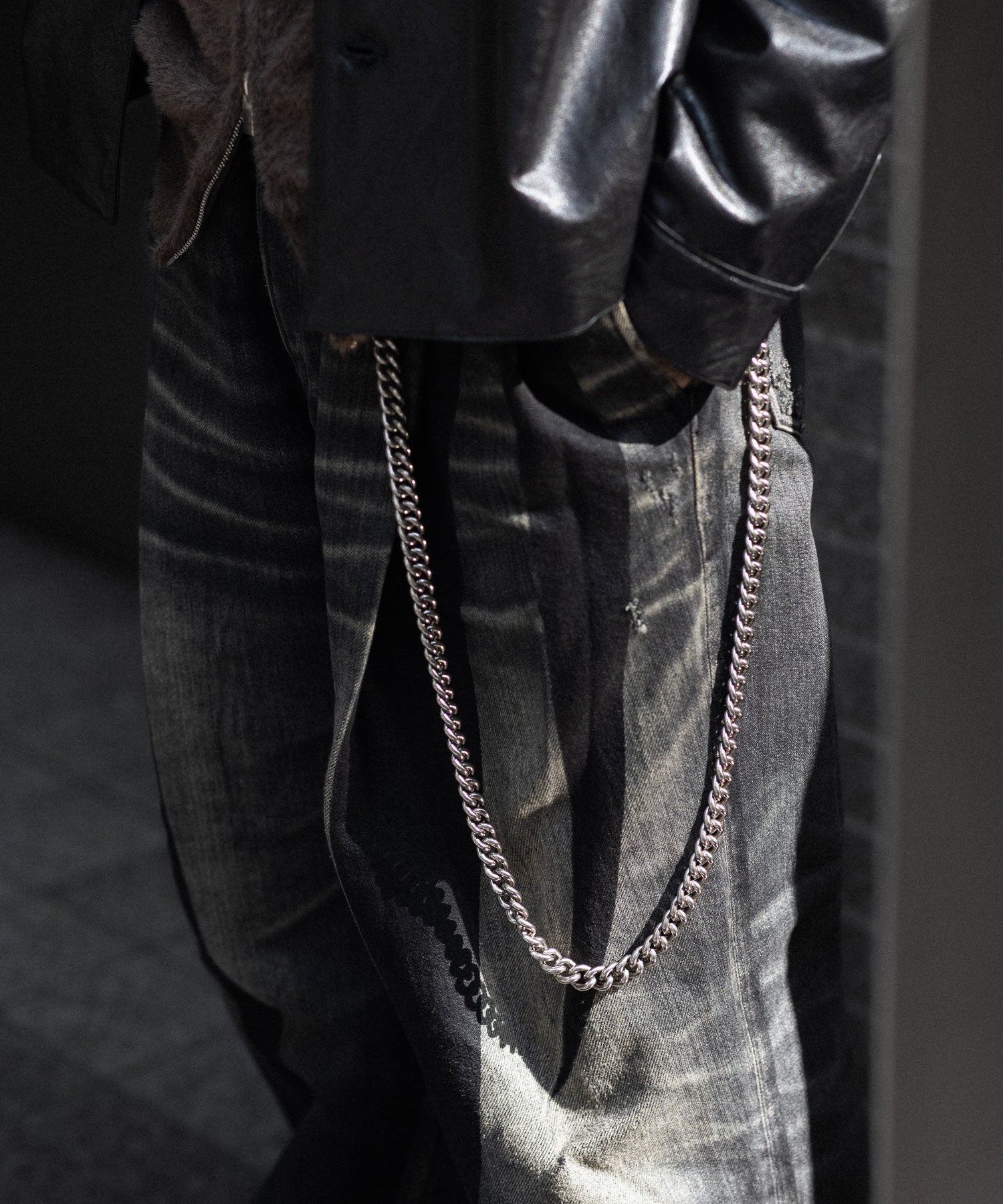 【SUBLATIONS】2TUCK WIDE DENIM PANTS "ENTASIS MK-Ⅱ" - USED BLACK