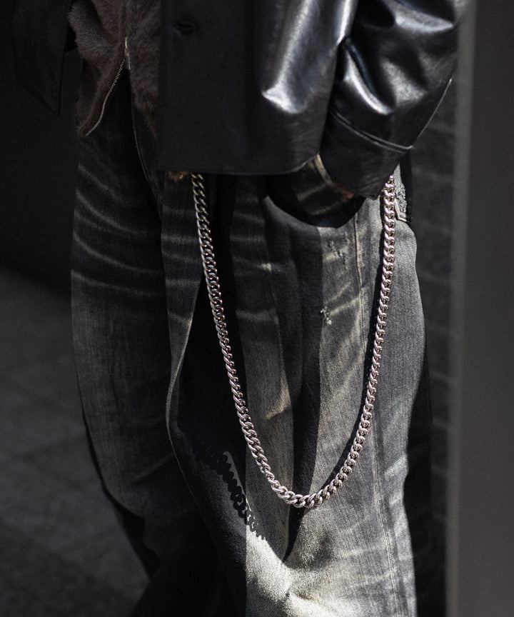 【SUBLATIONS】2TUCK WIDE DENIM PANTS "ENTASIS MK-Ⅱ" - USED BLACK