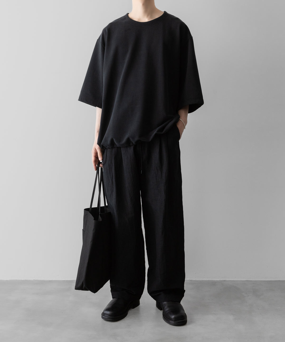 KANEMASA PHIL.-カネマサフィル28G CUPRO S/S PULLOVERのBLACK 公式通販サイトsession福岡セレクトショップ