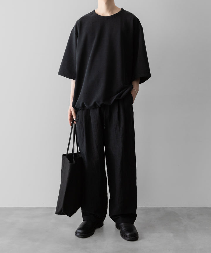 KANEMASA PHIL.-カネマサフィル28G CUPRO S/S PULLOVERのBLACK 公式通販サイトsession福岡セレクトショップ