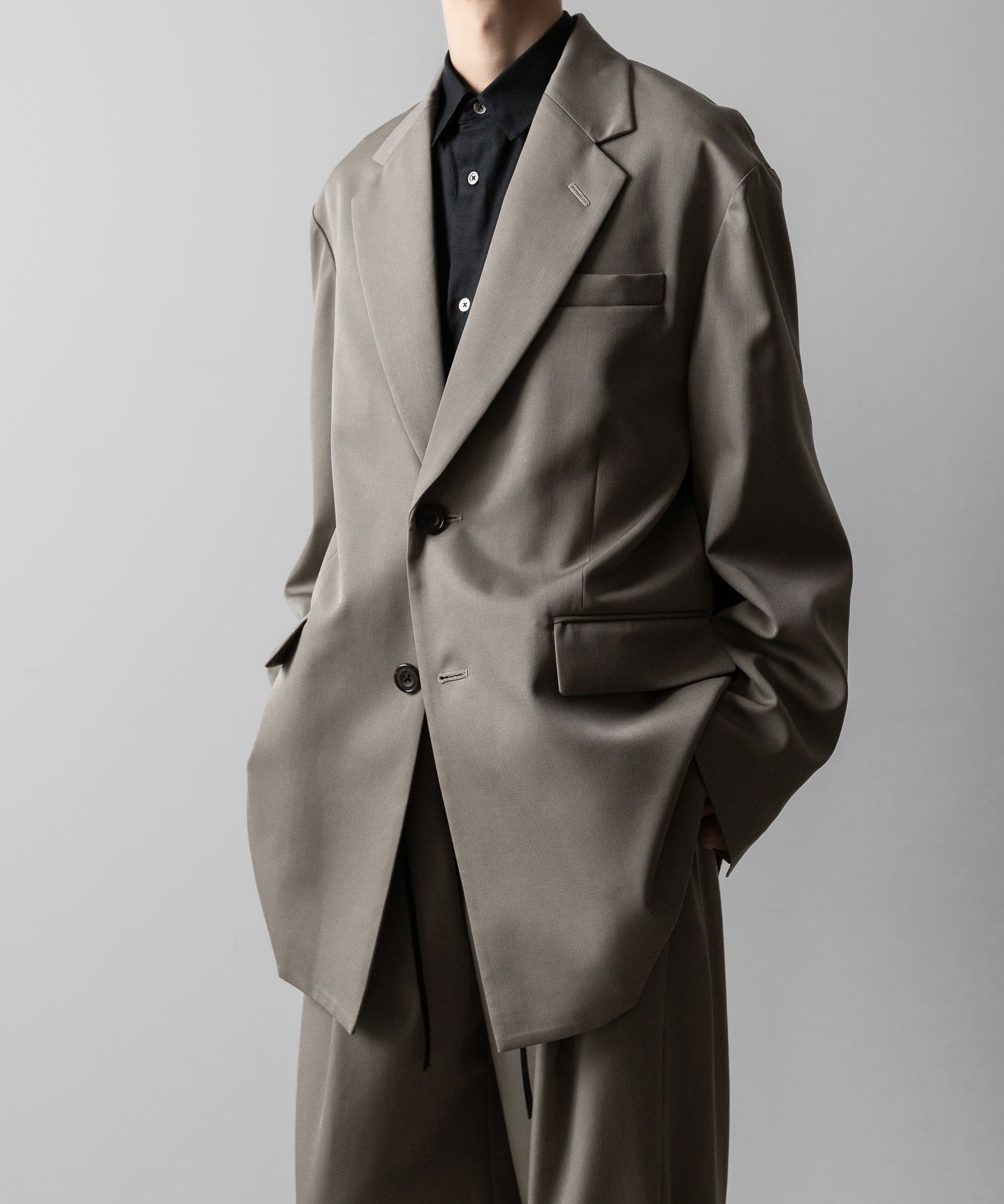 ssstein(シュタイン)のOVERSIZED SINGLE BREASTED LONG JACKET - TAUPE BEIGEの公式通販サイトsession福岡セレクトショップ