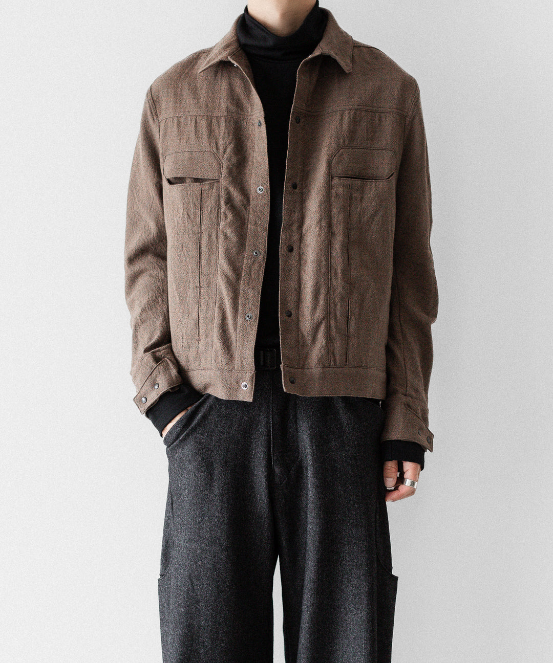 OPPOSE DUALITY オポーズデュアリティの６POCKET PANEL WOOL JACKETのBEIGE公式通販サイトsession福岡セレクトショップ