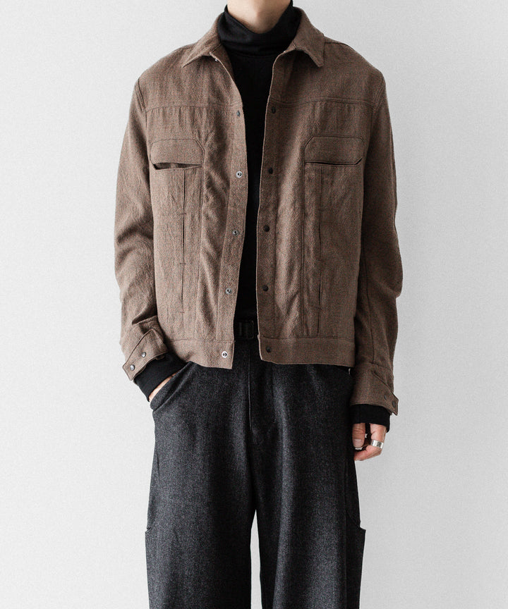 OPPOSE DUALITY オポーズデュアリティの６POCKET PANEL WOOL JACKETのBEIGE公式通販サイトsession福岡セレクトショップ