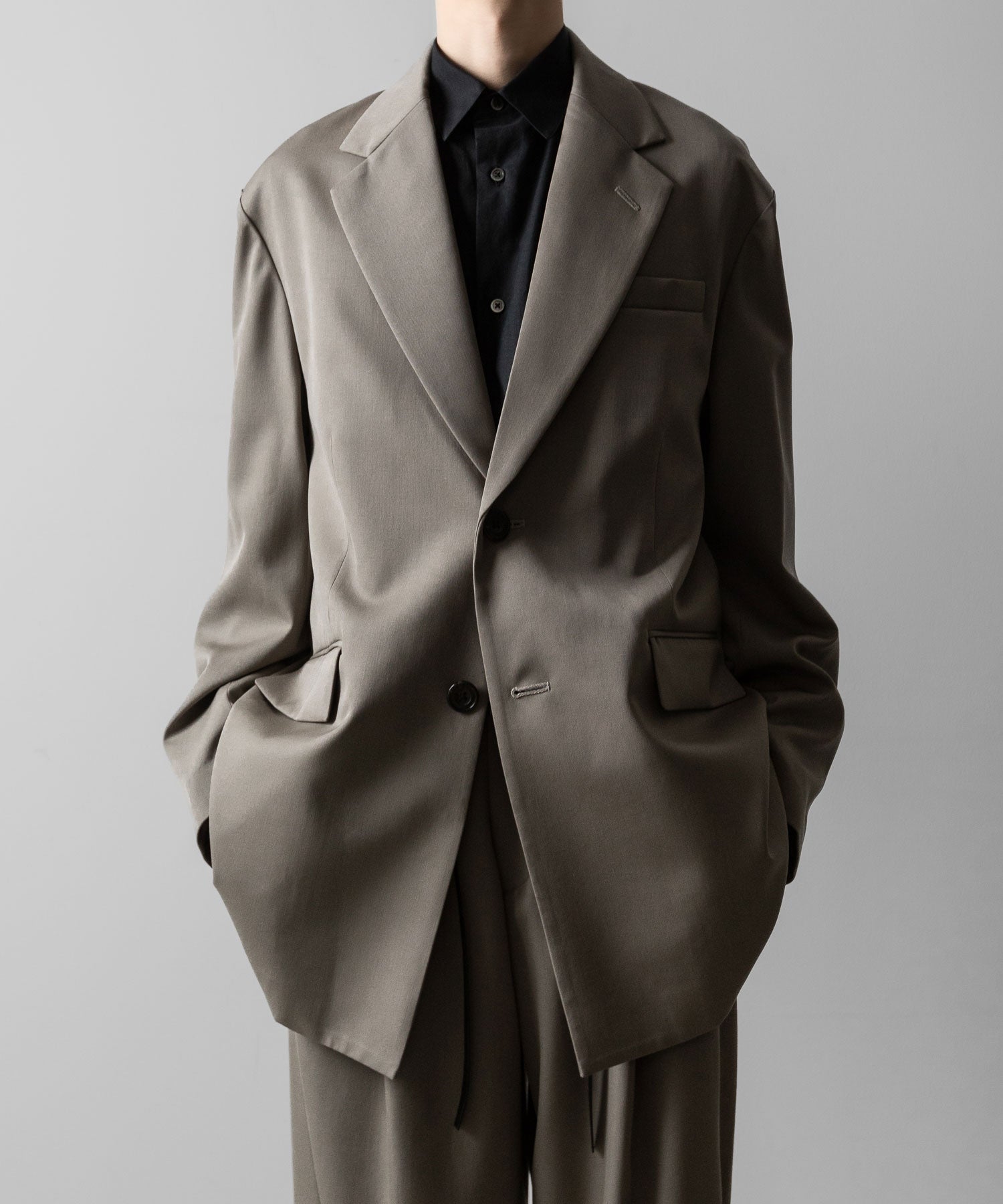 ssstein(シュタイン)のOVERSIZED SINGLE BREASTED LONG JACKET - TAUPE BEIGEの公式通販サイトsession福岡セレクトショップ