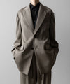 【ssstein】OVERSIZED SINGLE BREASTED LONG JACKET - TAUPE BEIGE