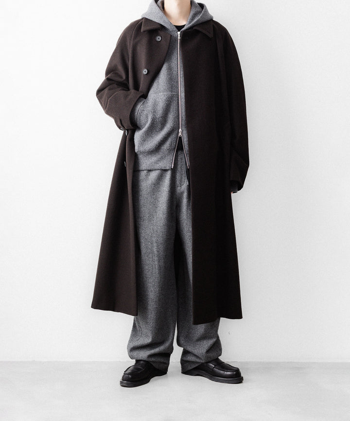 【ssstein】 W/CA FLEECE TWIST PANTS - GREY