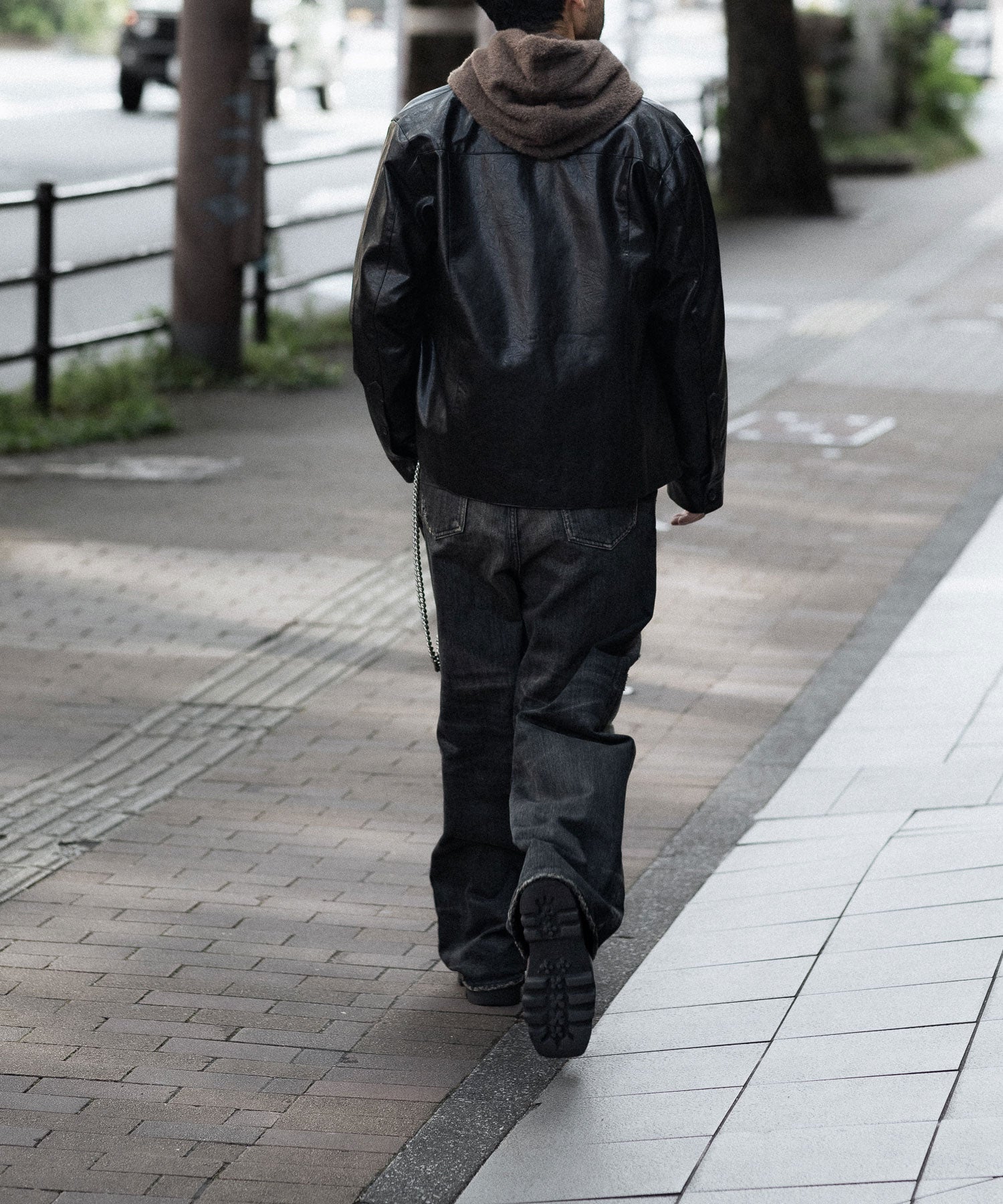 CODA コーダ BLACK SYNTHETIC LEATHER CUT OUT TIERED JACKETのBLACK 公式通販サイトsession福岡セレクトショップ