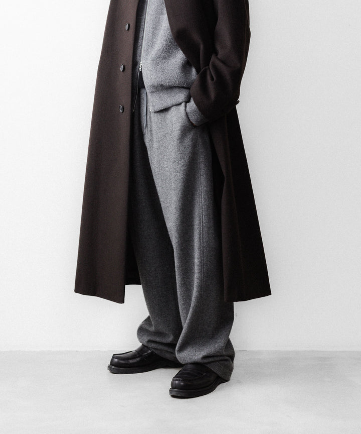 【ssstein】 W/CA FLEECE TWIST PANTS - GREY