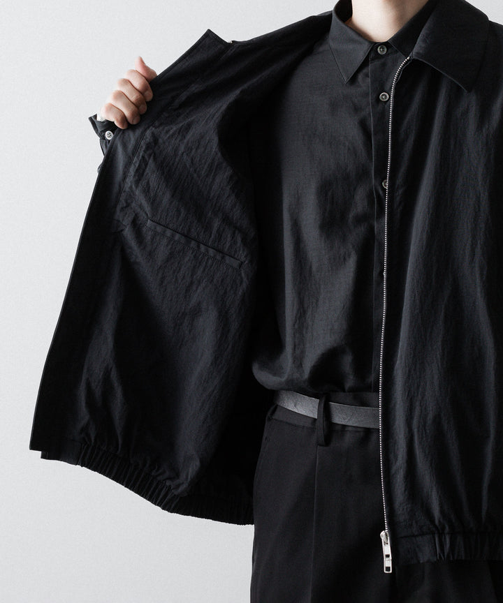 ssstein(シュタイン)のRECYCLED NYLON OVERSIZED ZIP JACKET -  BLACKの公式通販サイトsession福岡セレクトショップ
