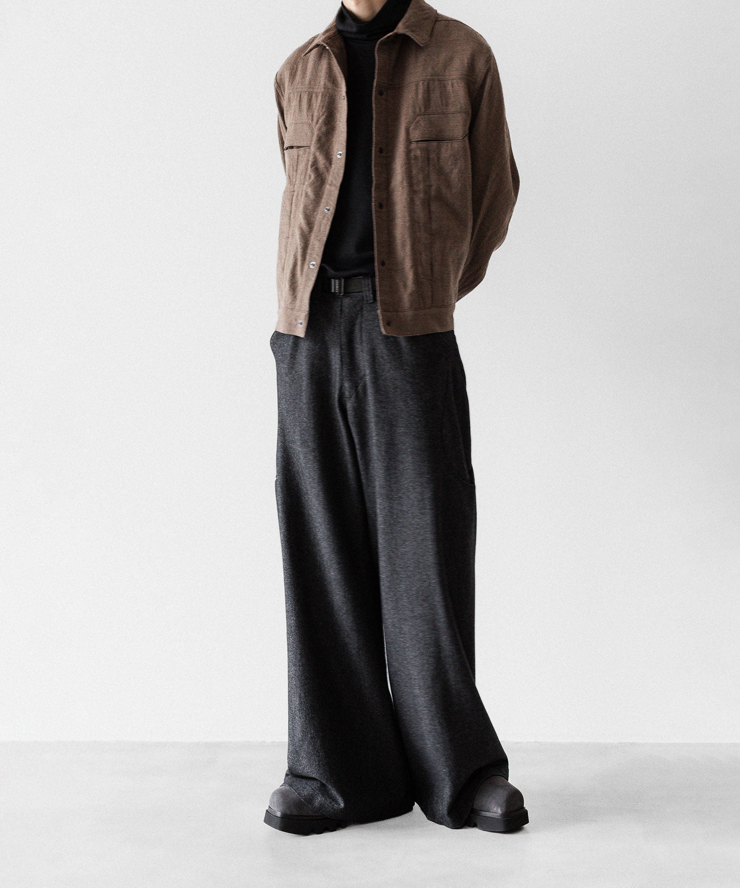 OPPOSE DUALITY オポーズデュアリティの6 POCKET SUB ONG WOOL TROUSERSのBLACK公式通販サイトsession福岡セレクトショップ