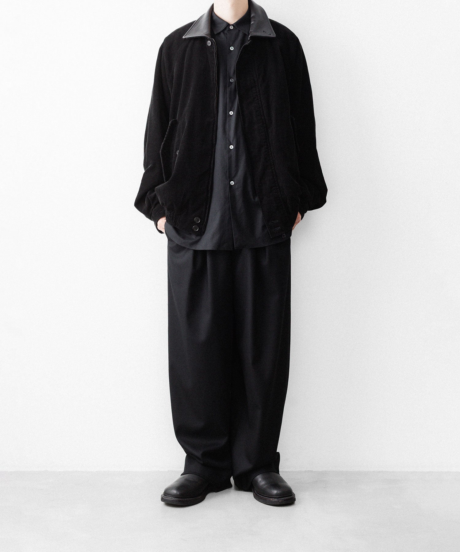 ssstein / シュタイン】VINTAGE CORDUROY ZIP JACKET - BLACK | 公式