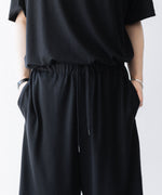 画像をギャラリービューアに読み込む, WWW WRAPINKNOT wool wearのWIDE SHORTSのBLACK 公式通販サイトsession福岡セレクトショップ
