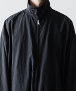 画像をギャラリービューアに読み込む, ssstein(シュタイン)のRECYCLED NYLON OVERSIZED ZIP JACKET -  BLACKの公式通販サイトsession福岡セレクトショップ
