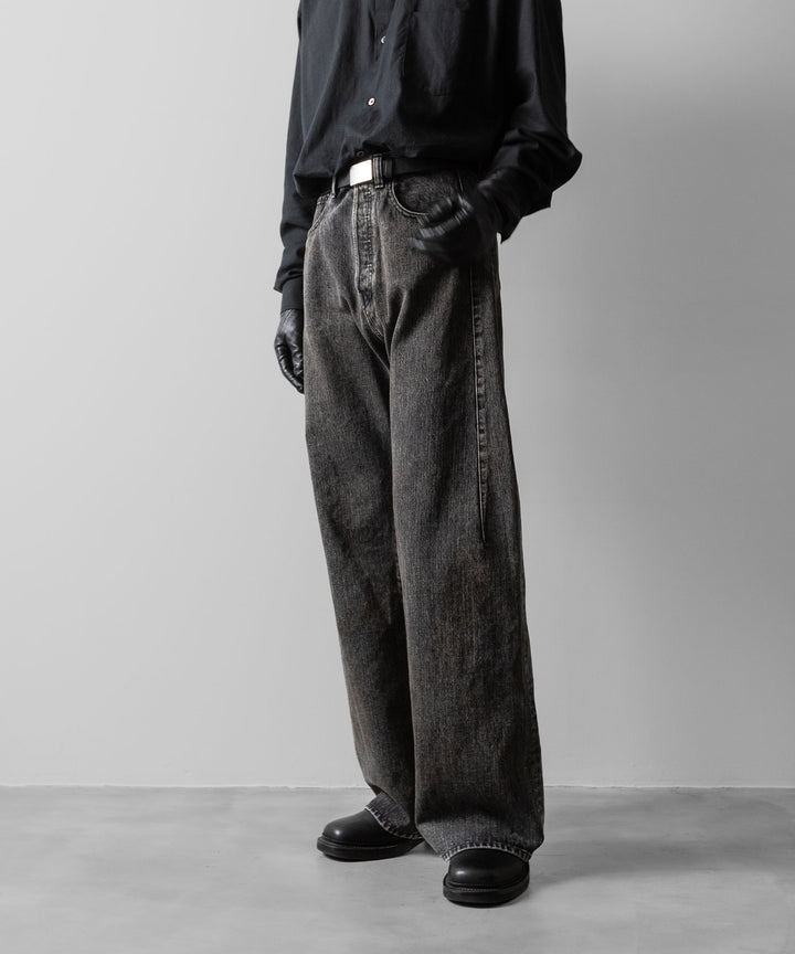 ssstein(シュタイン)のDEFORMED FLARE VINTAGE DENIM JEANS - BLACKの公式通販サイトsession福岡セレクトショップ