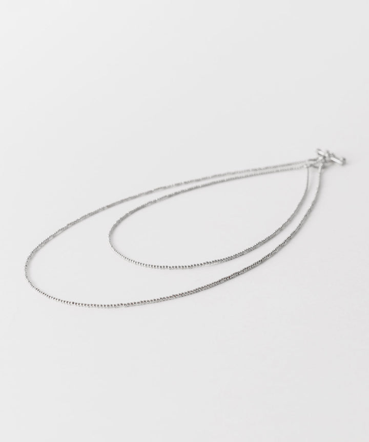 【INTÉRIM】TAXCO SILVER PAIR NECKLACE - SILVER