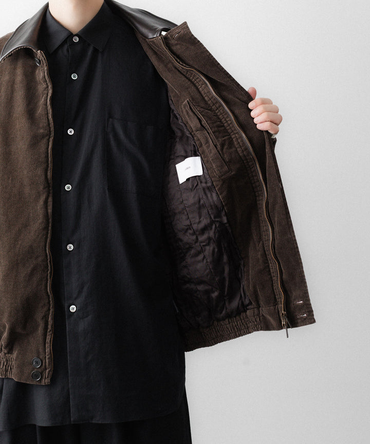 ssstein(シュタイン)のVINTAGE CORDUROY ZIP JACKET - BROWNの公式通販サイトsession福岡セレクトショップ