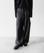 画像をギャラリービューアに読み込む, OPPOSE DUALITY オポーズデュアリティの6 POCKET SUB ONG WOOL TROUSERSのBLACK公式通販サイトsession福岡セレクトショップ
