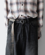 画像をギャラリービューアに読み込む, VEIN ヴェインのGUIDI LEATHER DOUBLE RING  BELT - BLACKの公式通販サイトsession福岡セレクトショップ
