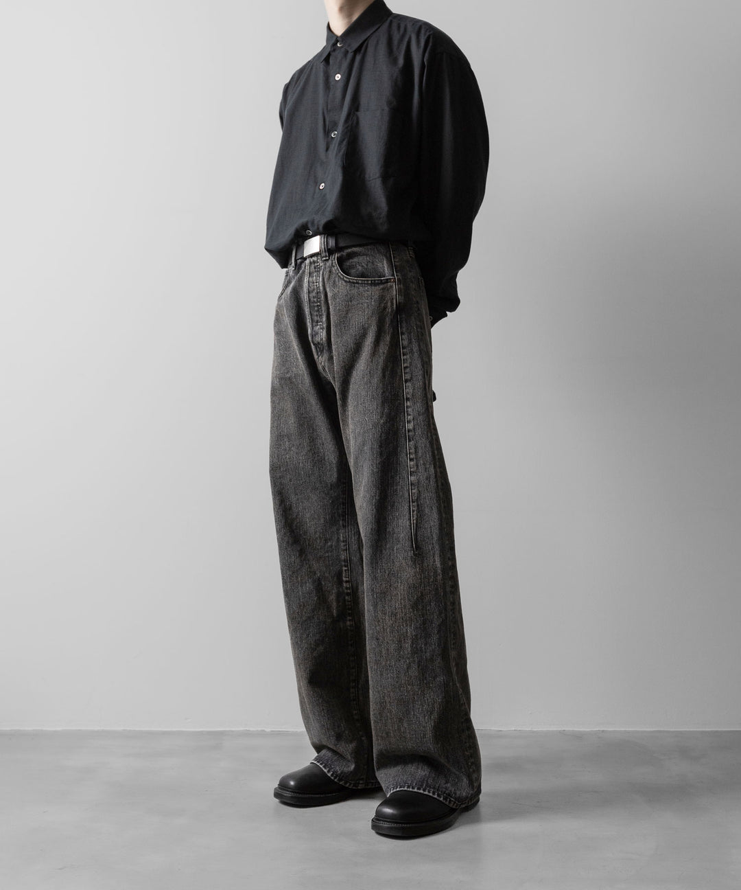 ssstein(シュタイン)のDEFORMED FLARE VINTAGE DENIM JEANS - BLACKの公式通販サイトsession福岡セレクトショップ