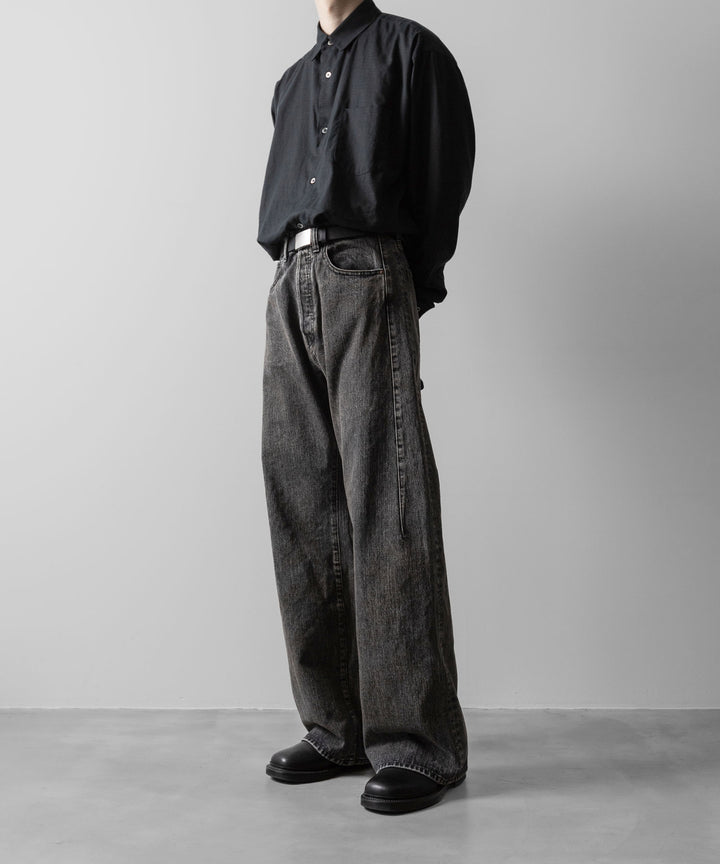 ssstein(シュタイン)のDEFORMED FLARE VINTAGE DENIM JEANS - BLACKの公式通販サイトsession福岡セレクトショップ