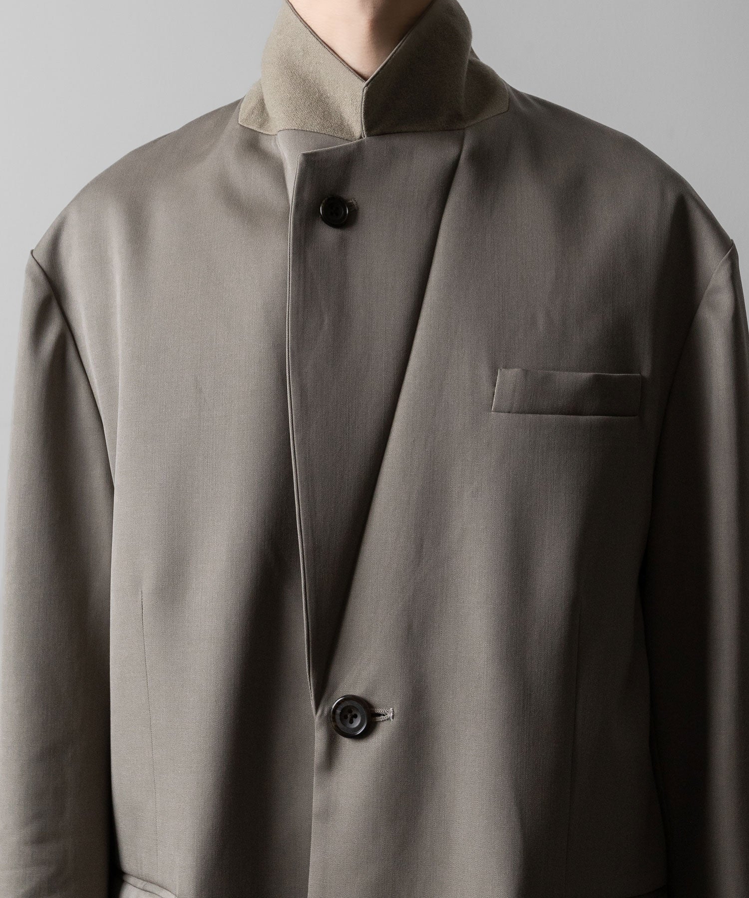 ssstein(シュタイン)のOVERSIZED SINGLE BREASTED LONG JACKET - TAUPE BEIGEの公式通販サイトsession福岡セレクトショップ