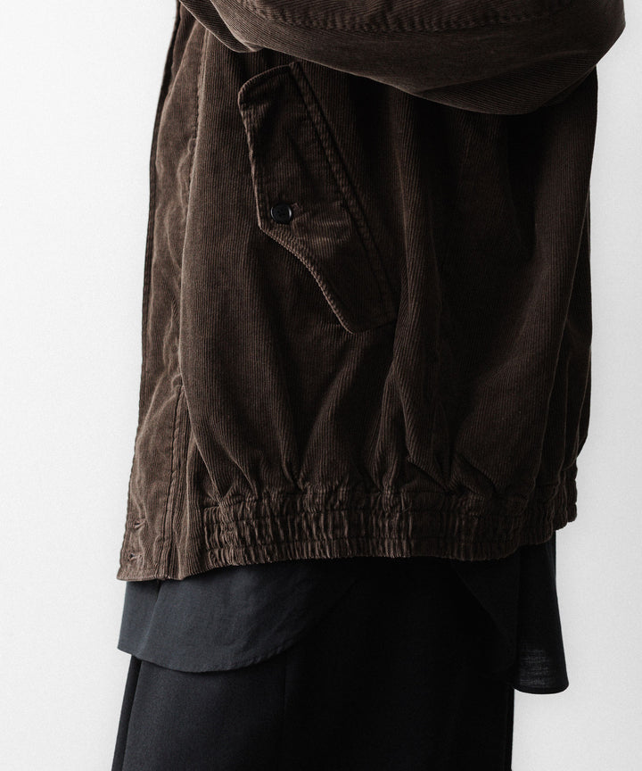ssstein(シュタイン)のVINTAGE CORDUROY ZIP JACKET - BROWNの公式通販サイトsession福岡セレクトショップ