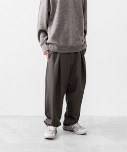 UJOH グレースラックス UJOH】CROSS TUCK PNT - OLIVE GRAY | 公式通販サイト session(セッション)